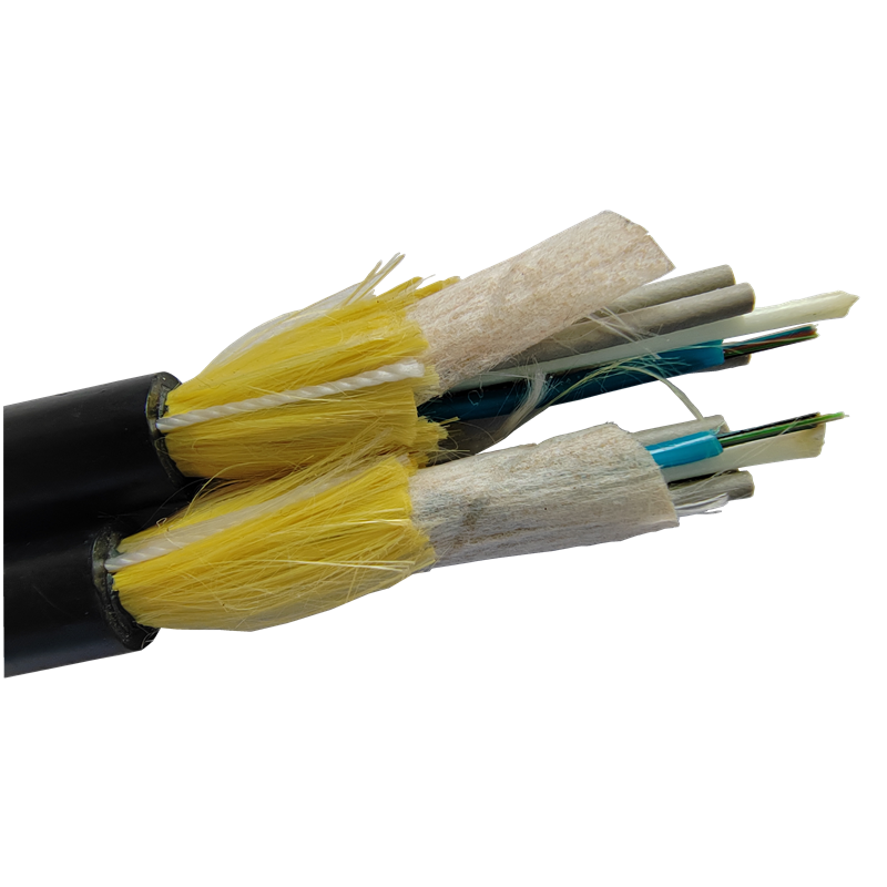 ADSS 12core outdoor FIBER OPTICAL CABLE 80M 120M span overhead optic fiber cable