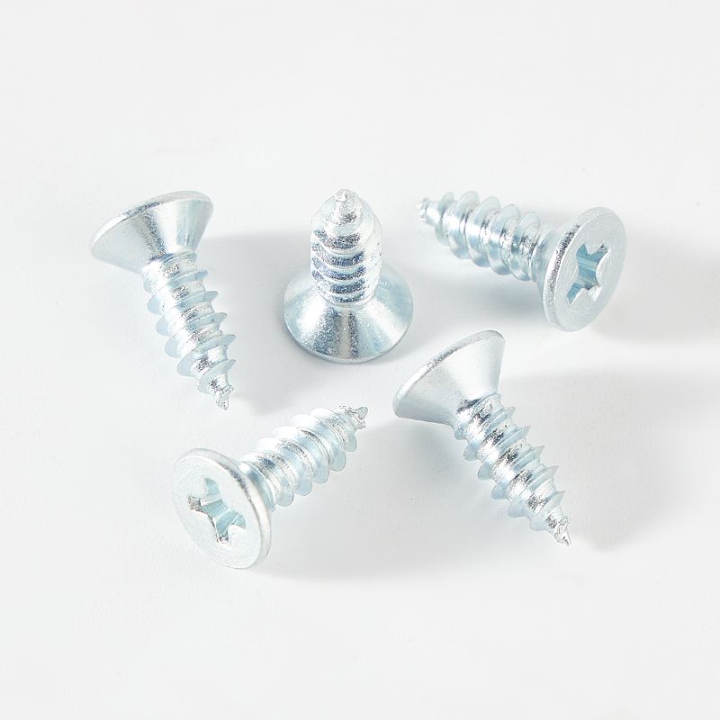 Sunk head sharp point phillips self tapping screw