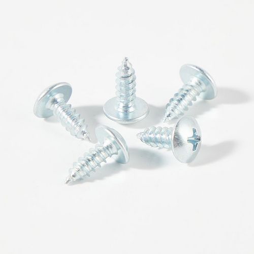 Self tapping screw with truss head