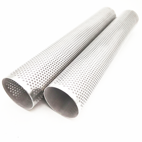 High Precision 304 Stainless Steel Perforated Metall Cylinder Filter Tube For Liquid Filtration