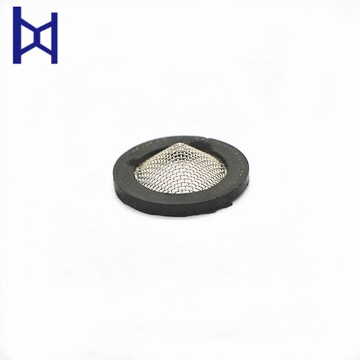 Round Shape Stainless Steel Woven Wire Mesh Filter Disc With Rubber Rim