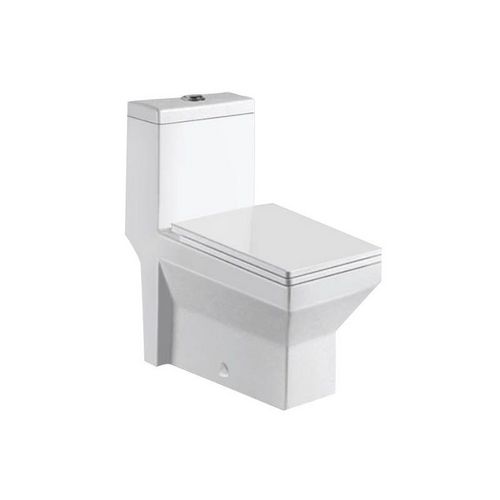 Luxury Design Automatic Wc Washdown One Piece Hotel Floor Mounted Toilet