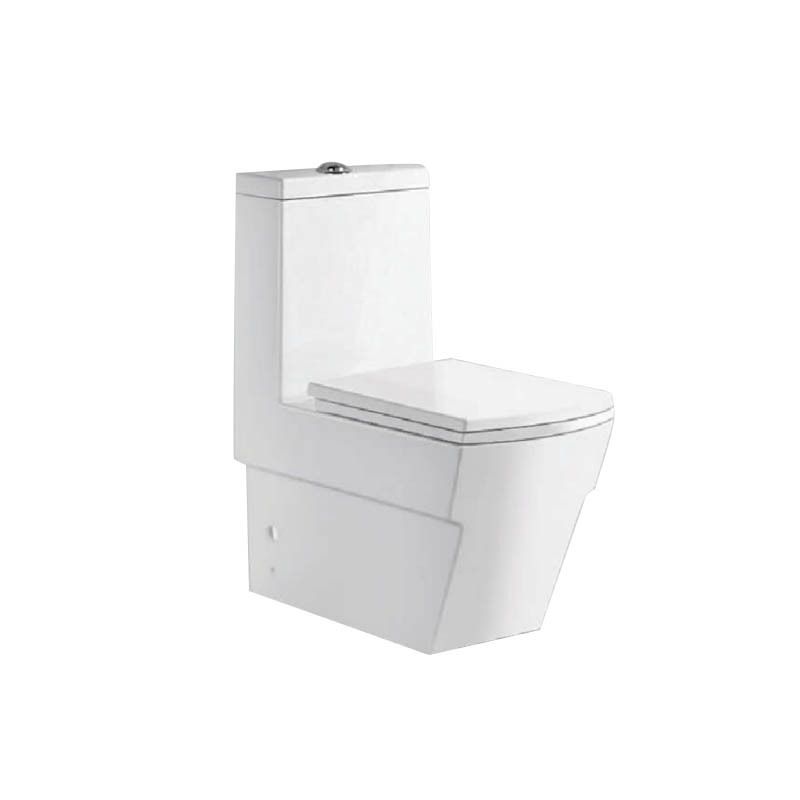 Luxury Design Automatic Wc Washdown One Piece Hotel Floor Mounted Toilet