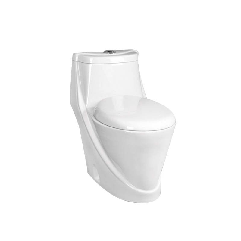 Luxury Design Automatic Wc Washdown One Piece Hotel Floor Mounted Toilet