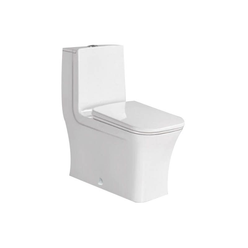 Luxury Design Automatic Wc Washdown One Piece Hotel Floor Mounted Toilet