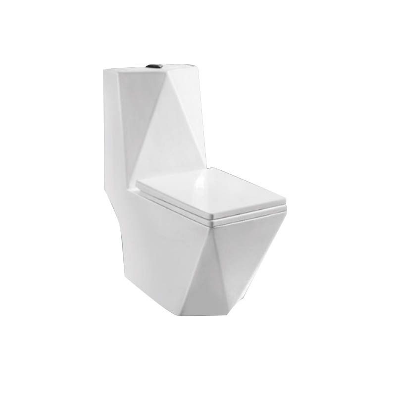 Custom Modern Simple Square Bowl Ceramic Bathroom Floor Standing Toilet