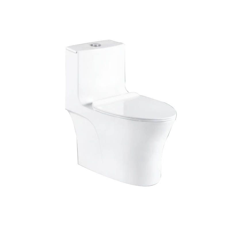 Luxury Portable White Color One Piece Rimless Washdown Ceramic Bathroom Toilet