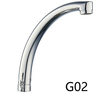 Kitchen Use Stainless Steel 304 Chrome Polishing Elbow C Pipe Kitchen Basin Faucet Outlet Pipe