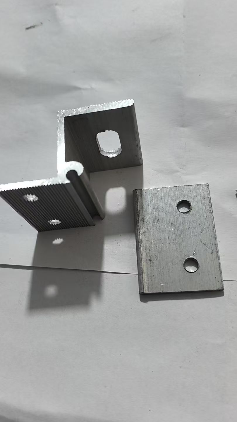 Wholesale Adjustable Aluminum MID Solar End Clamp for Solar Panel Rack system Photovoltaic universal fixture