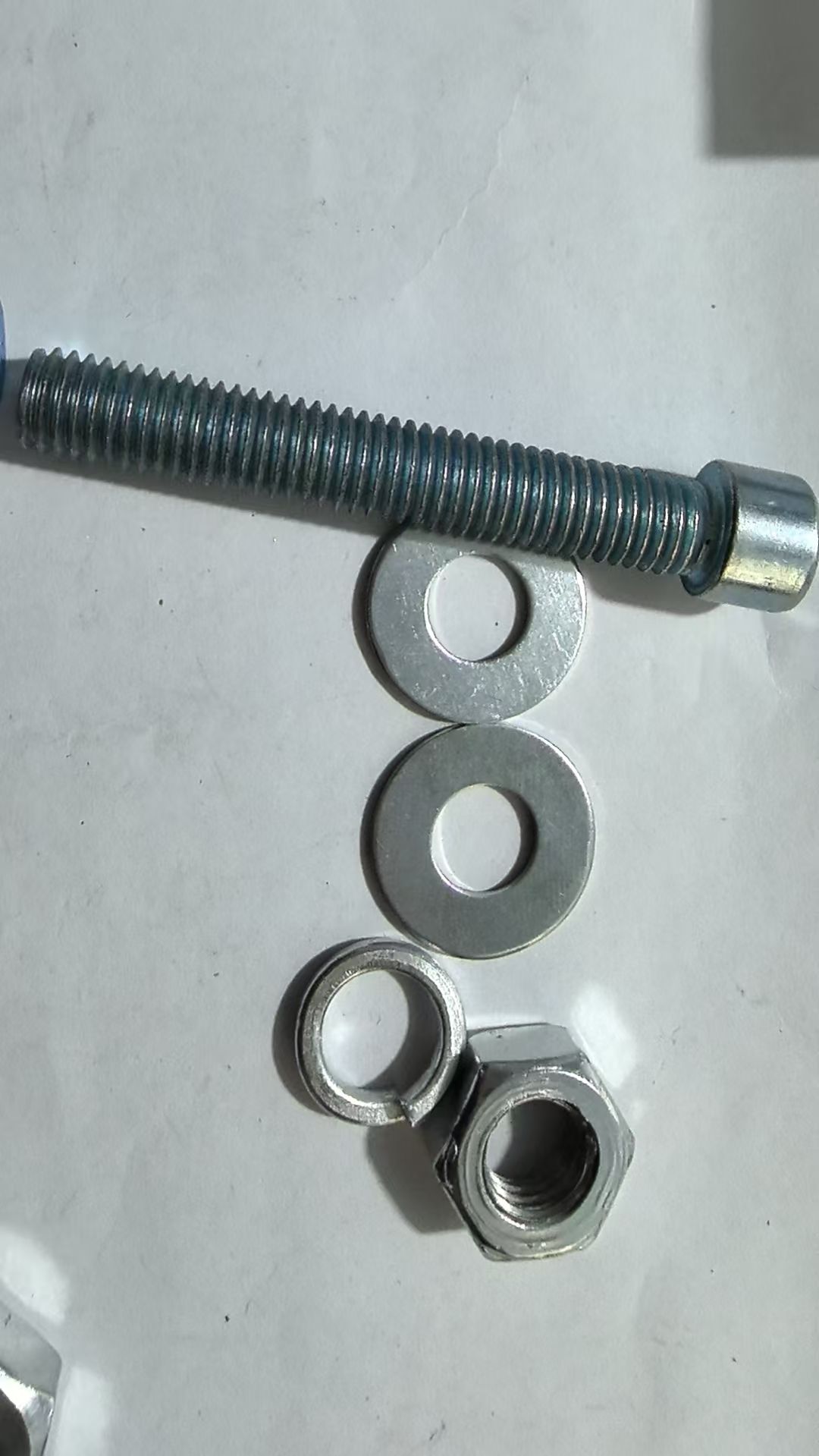 Fastener Hexagon socket bolt M10 galvanized full-thread high standard heavy duty bolt Galvanized hexagon socket screws