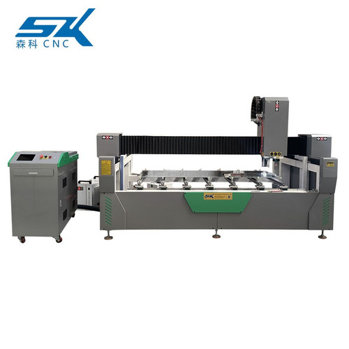 large format stainless steel metal glass mirror laser etching sandblaster marking engraving machine