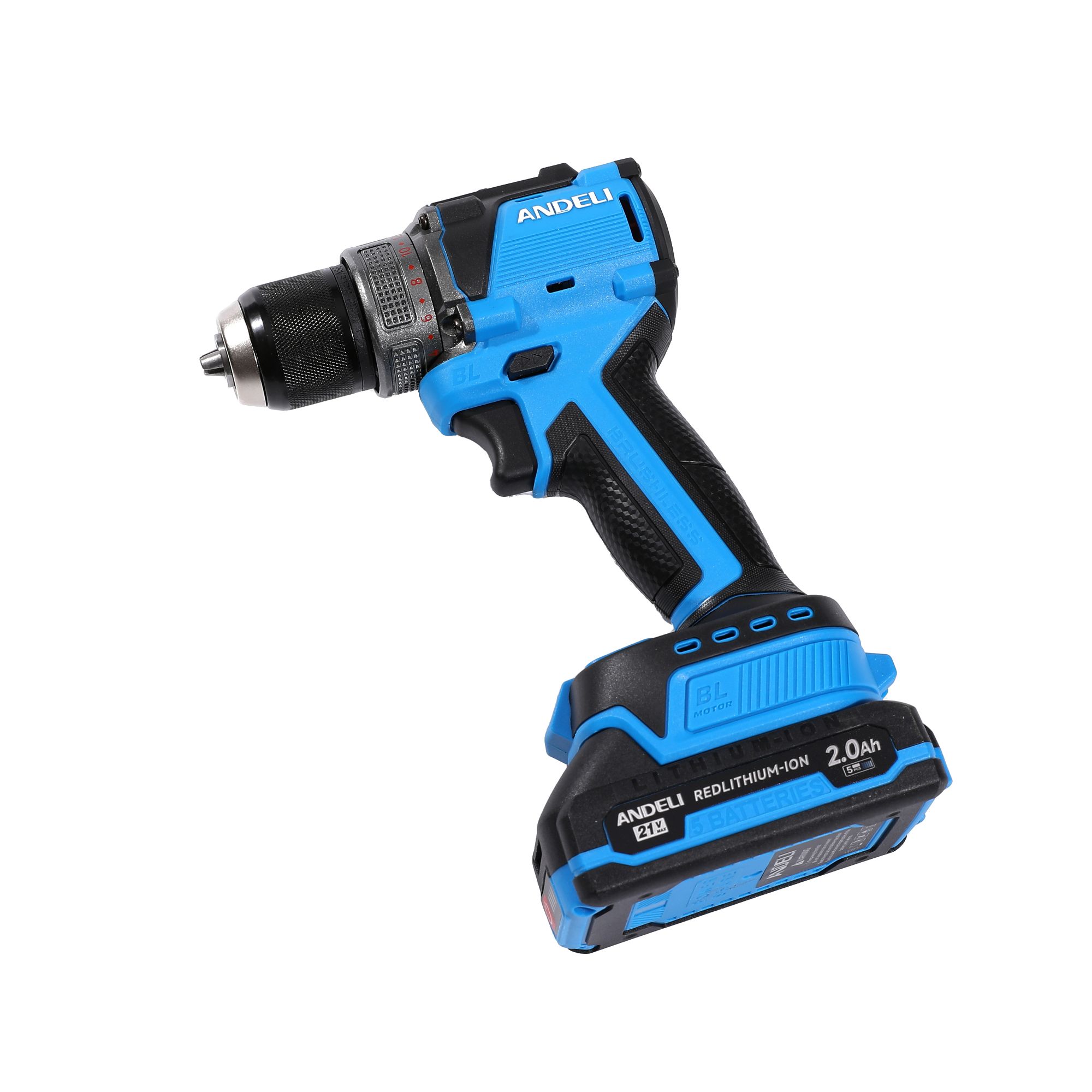 12/16.8/21V Lithium Battery Impact Drill Cordless Electric Drill two batteries and one charge