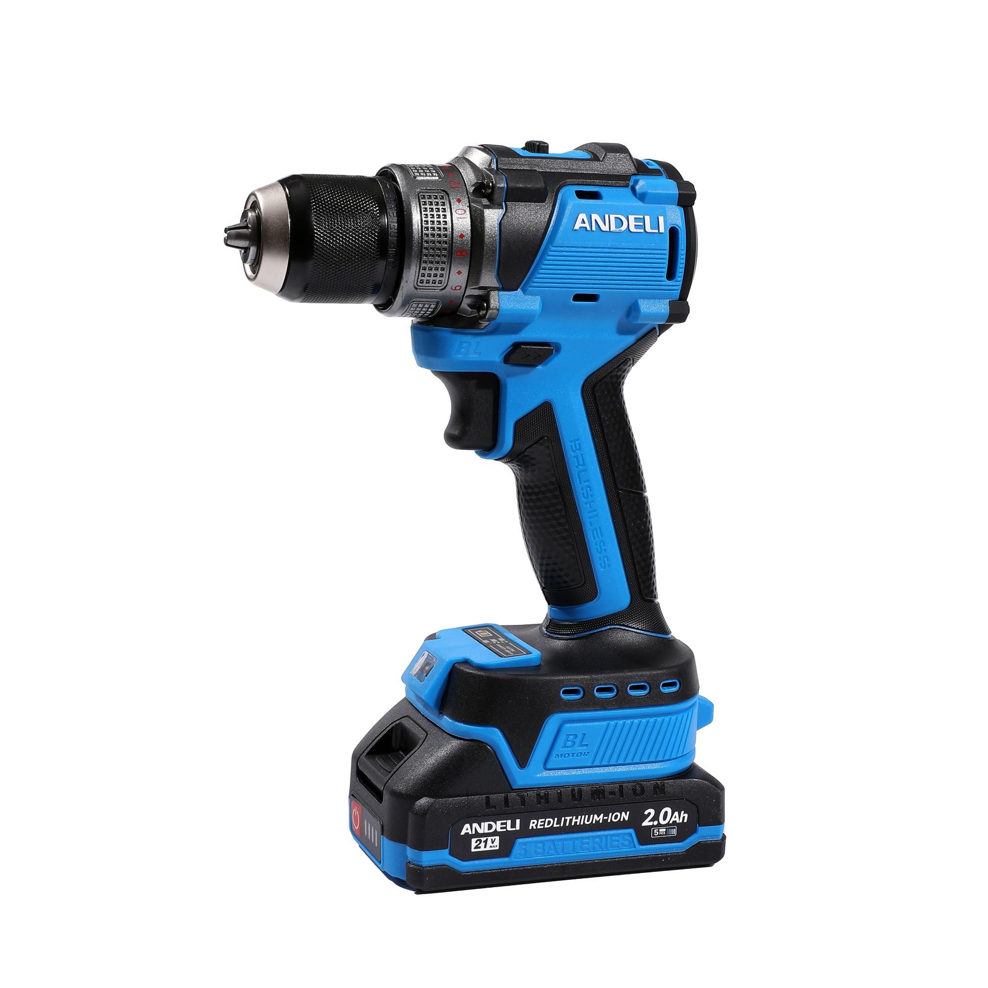 12/16.8/21V Lithium Battery Impact Drill Cordless Electric Drill two batteries and one charge