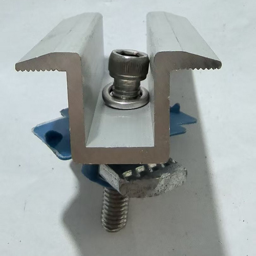 Factory selling solar panel photovoltaic module bracket accessories side pressure block aluminium alloy medium pressure block