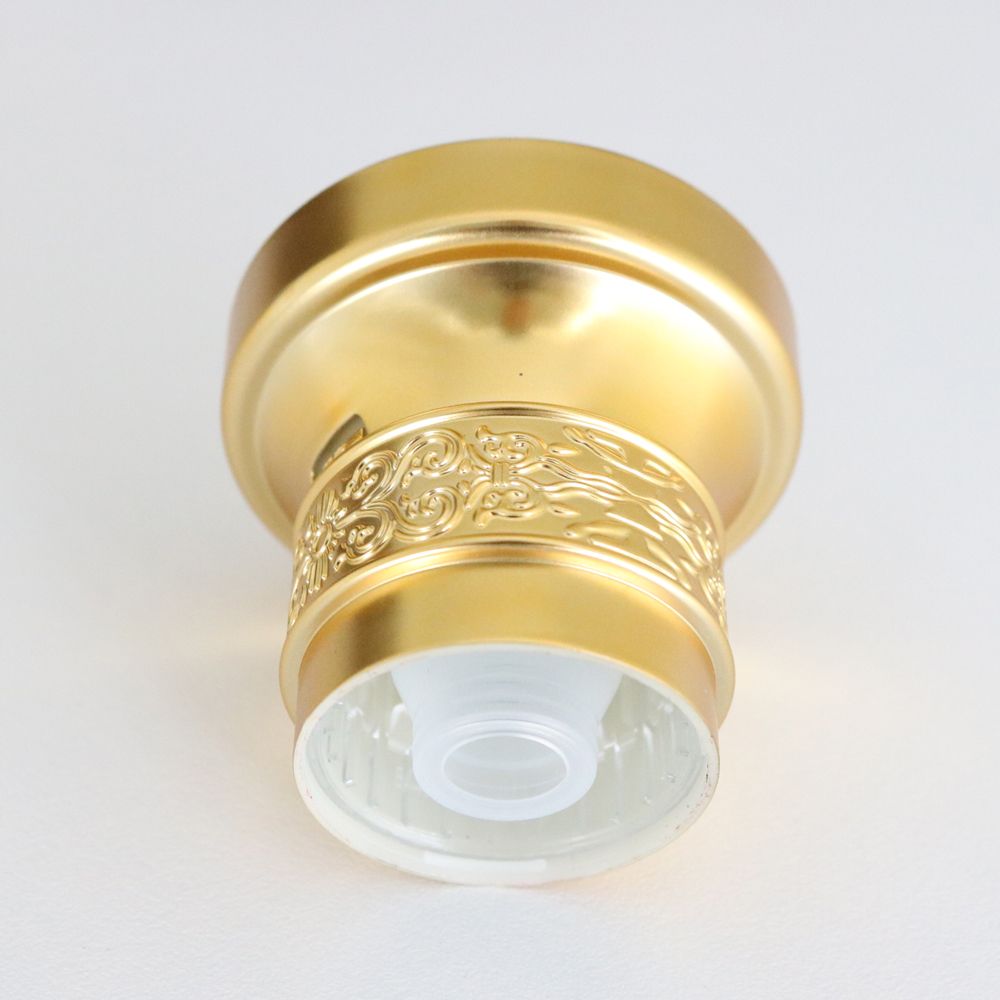 Low moq customized metal zinc alloy lid zamac perfume cap Irregular veins crown bottle stopper