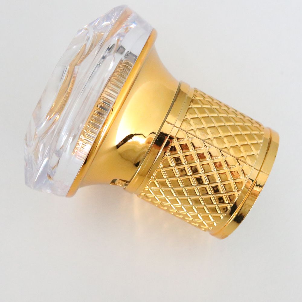 Low moq customized metal zinc alloy lid zamac perfume cap Irregular veins crown bottle stopper