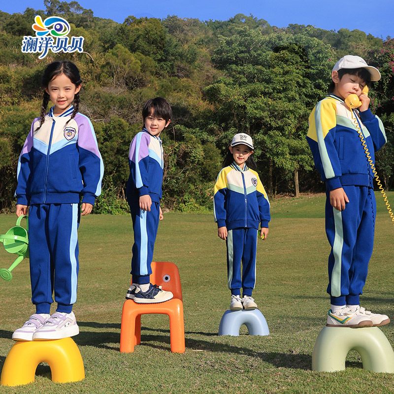 Primary and secondary school uniforms, spring and autumn sets, sportswear, student uniforms