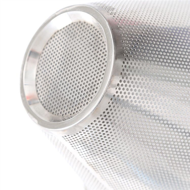 Manufacturer Customized 304 Stainless Steel Perforated Metal Mesh Cone Strainer For Liquid Filtration