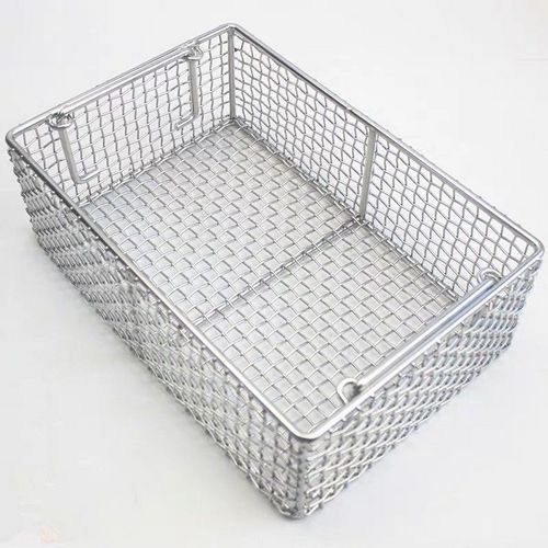 Customized 304 Stainless Steel Wire Mesh Basket For Goods Storage