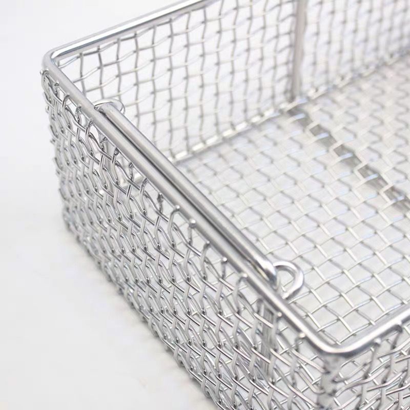 Customized 304 Stainless Steel Wire Mesh Basket For Goods Storage