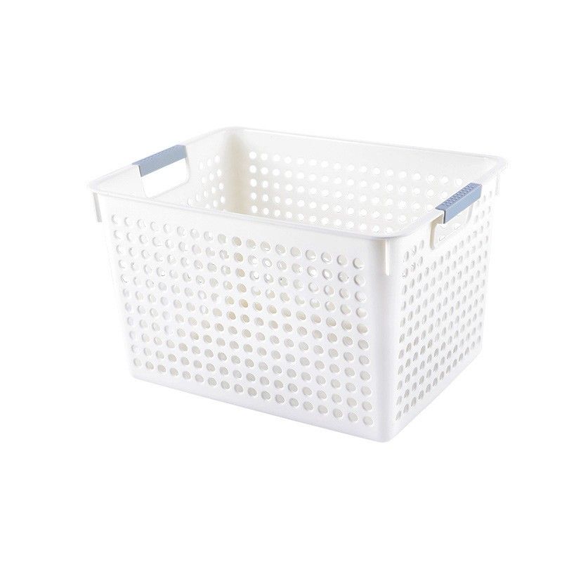 Round hole storage basket stationery storage basket plastic rectangular toy sundries kindergarten area corner organizing box