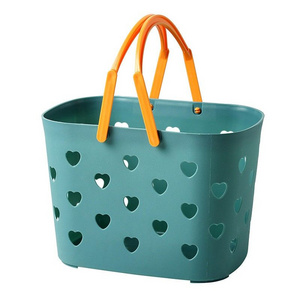 Portable bath basket student bath basket toiletries storage basket toiletries basket large dormitory