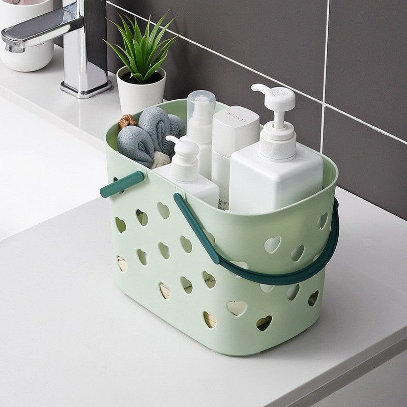 Portable bath basket student bath basket toiletries storage basket toiletries basket large dormitory