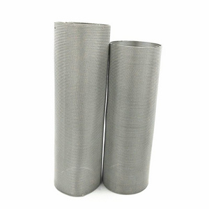 Corrosion Resistance Stainless Steel Woven Wire Mesh Screen Filter Tube For Liquid Filtration