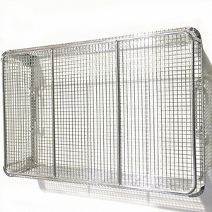 Hot Selling Stainless Steel Wire Mesh Medical Sterilization Basket For Disinfection Cleaning