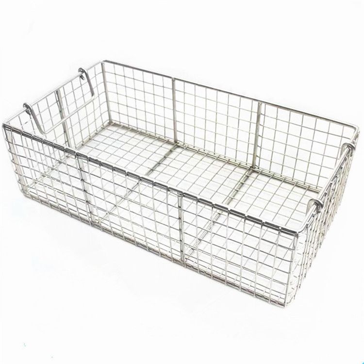 Hot Selling Stainless Steel Wire Mesh Medical Sterilization Basket For Disinfection Cleaning