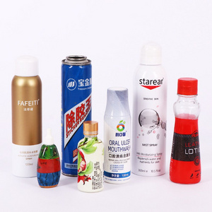 Wholesale Printed bottle label PVC PET Heat Shrink Roll Plastic Film Packaging Label For Juice Beverage