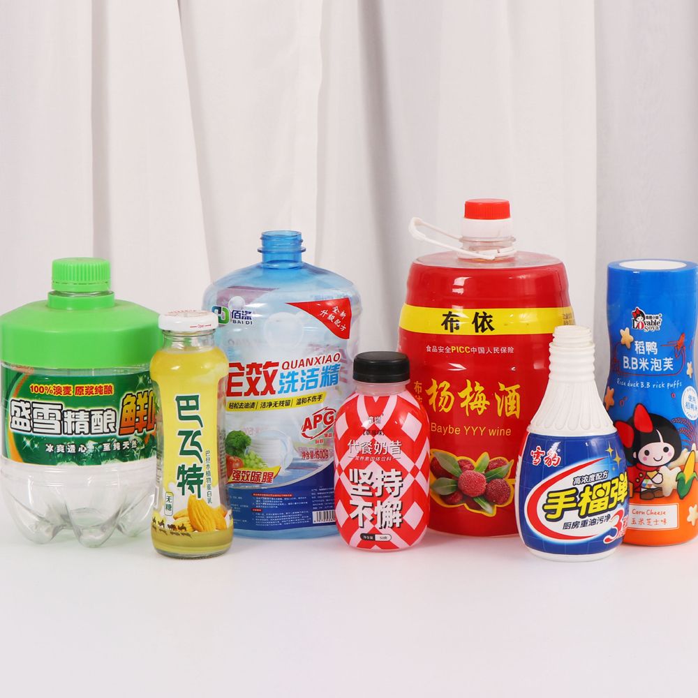 High Quality Print PET PVC Plastic Heat Wrap Shrink Sleeve Label Film For Drink Bottles