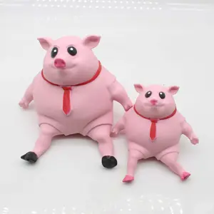 Pink skin pig decompression toy, squeeze and release tool, soft rubber sand packaging, environmentally friendly, non-toxic, slow