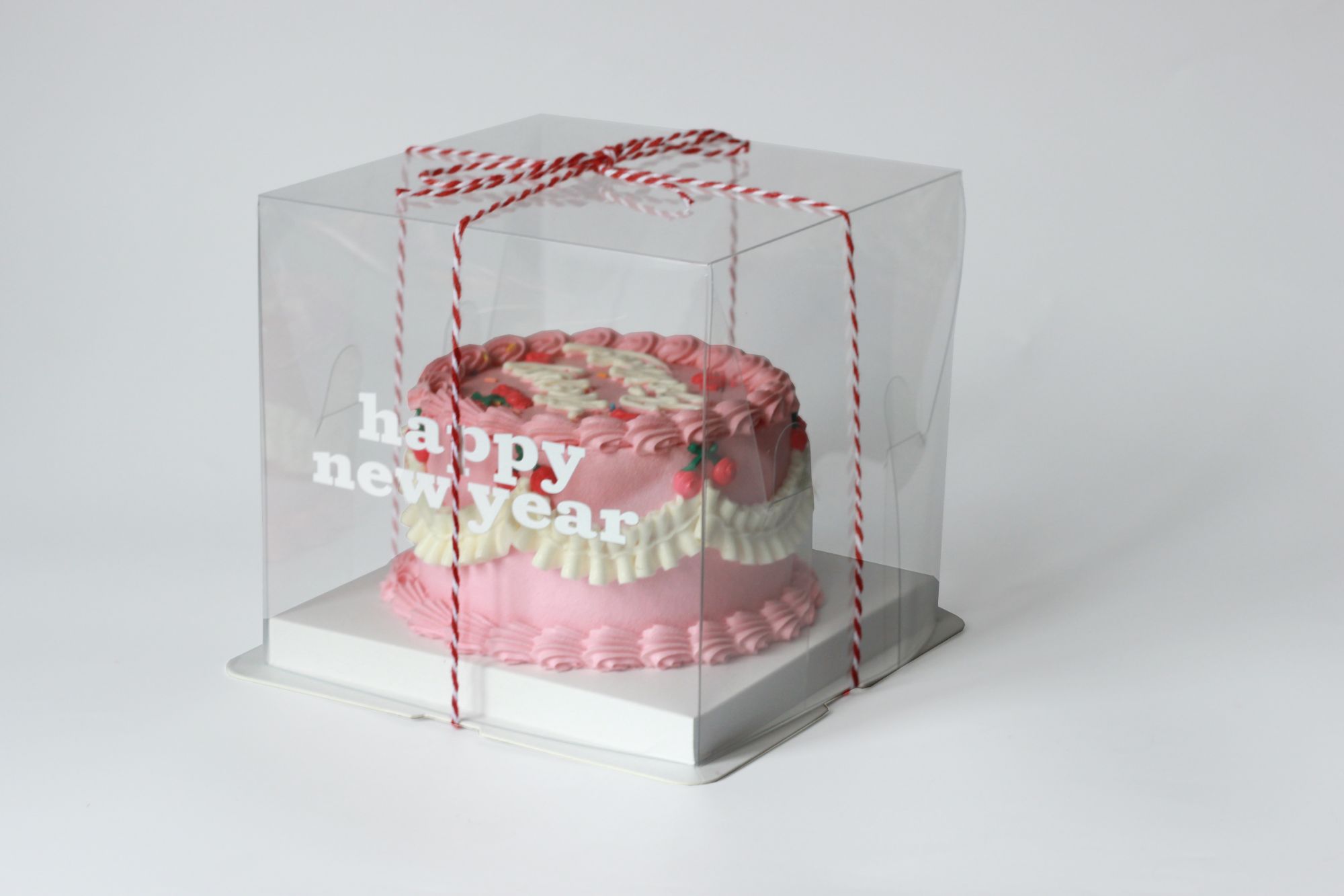 4 inch Cake Box Transparent Bakery Box for Birthday Ceremony