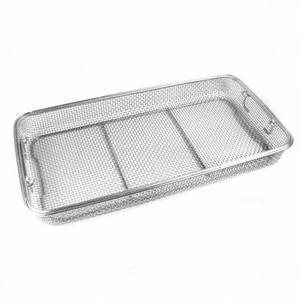 Customized Size Stainless Steel Wire Mesh Basket For Goods Storage