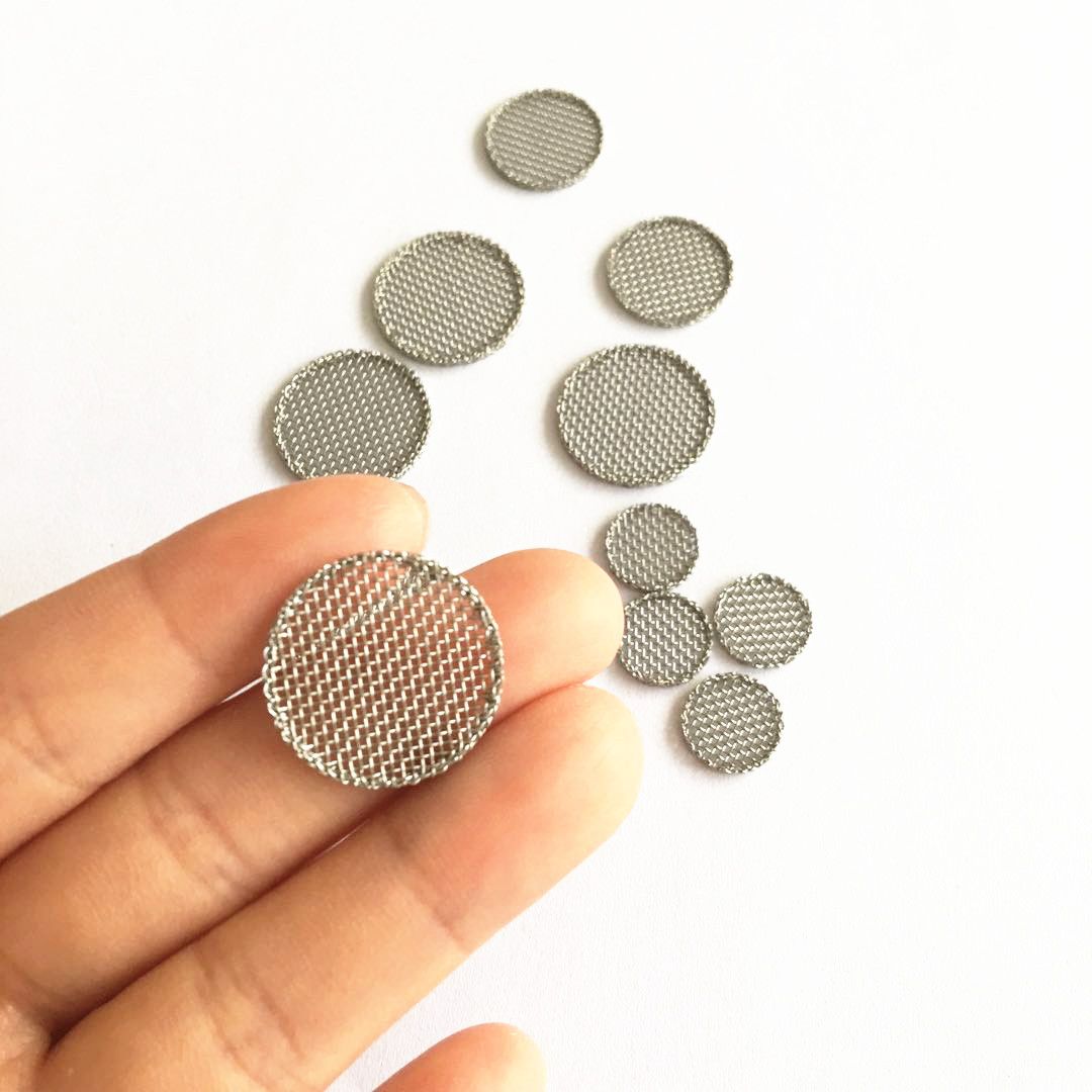 High Precision 304 Stainless Steel Woven Wire Mesh Filter Disc For Liquid Filtration