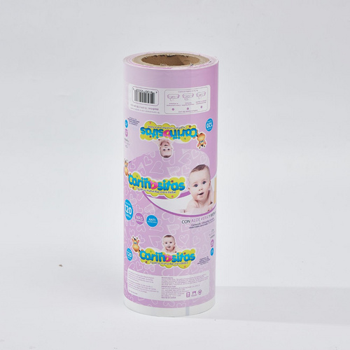 Custom Printed wet tissues roll packaging film OEM baby wet wipes packaging roll film