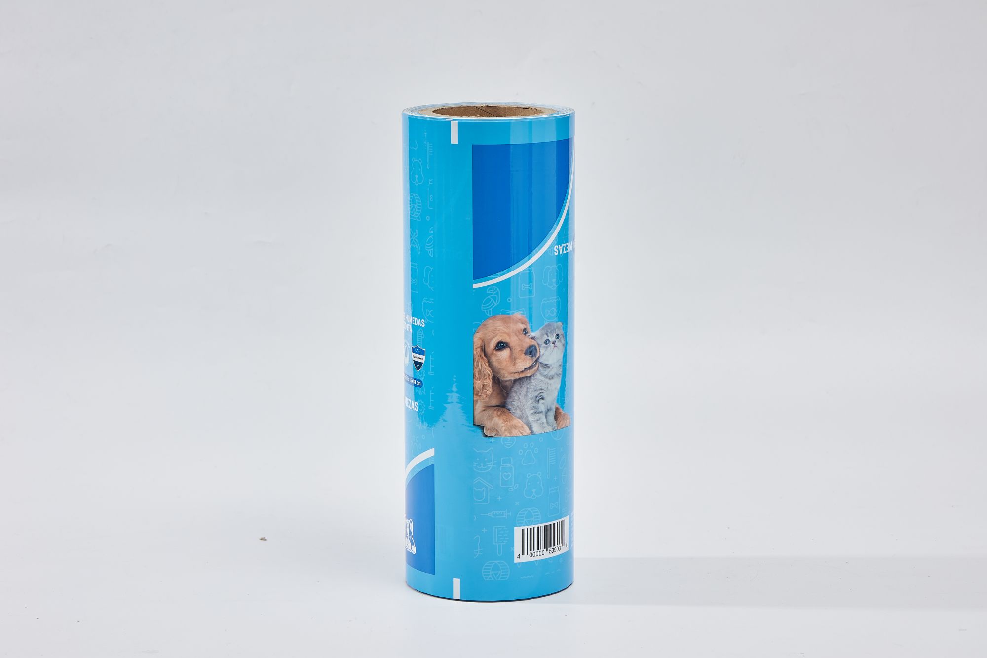 Matte Printed PET+ White PE Compound Plastic Wet Wipe Packaging Film In Roll Stock For Wet Wipe flow Pack Machine