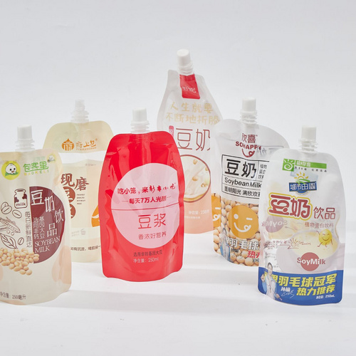 Various Shape Plastic Stand Up Packaging Bag Puree Yogurt Milk Juice Baby Food Spout Pouch