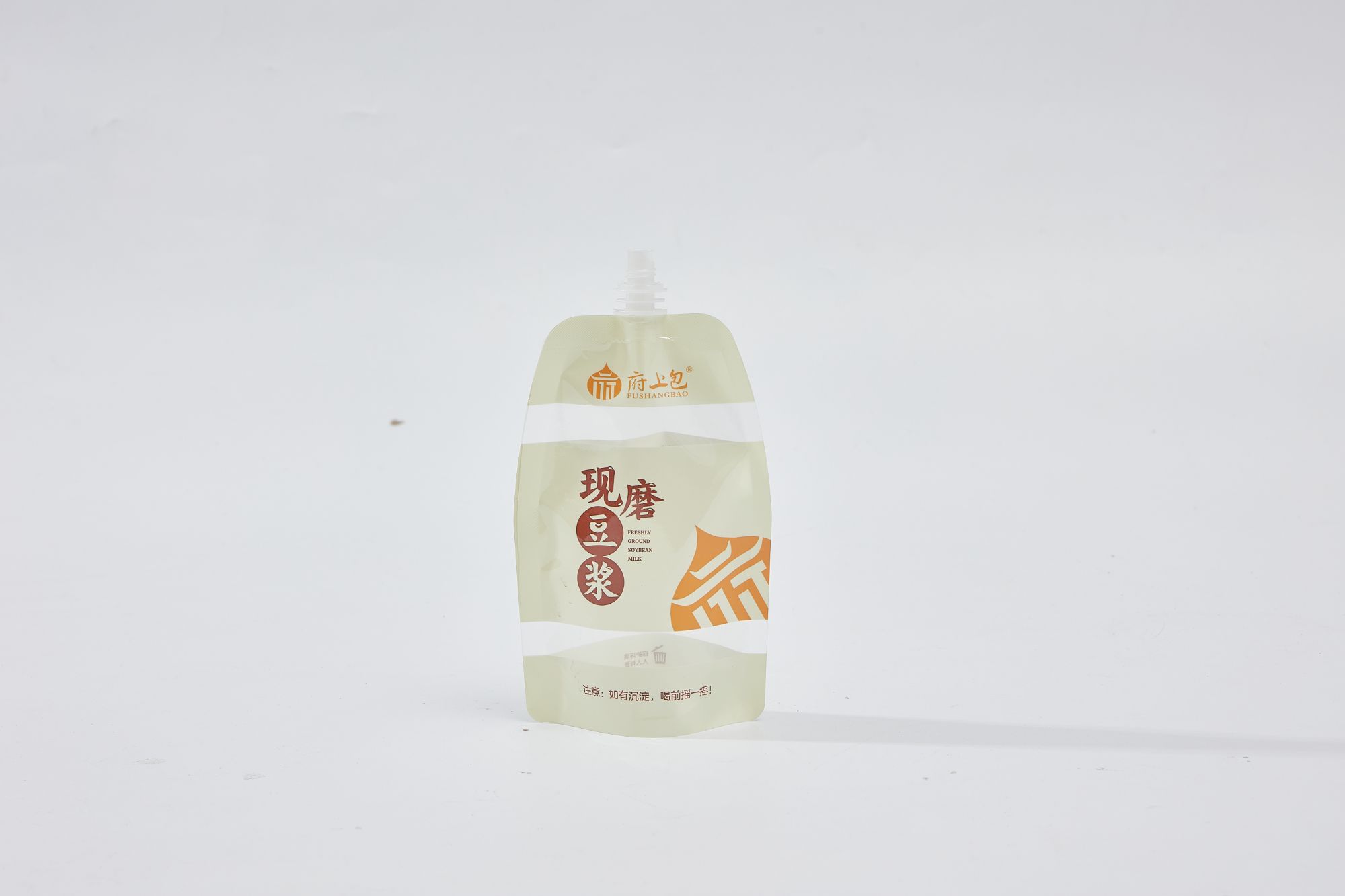 In Stock Glossy Leakproof Soybean Milk Packaging Bag Liquid Pouch Stand Up Spout Pouch