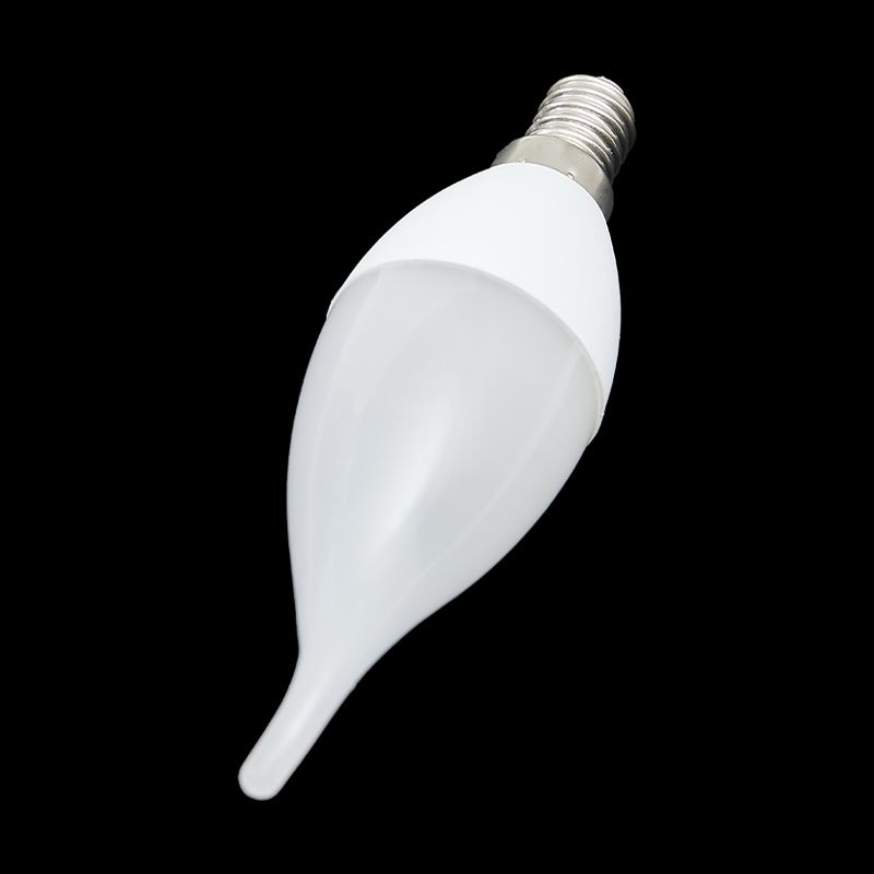 Superior 7W E14 Small Screw Base Pointed Pear-shaped Bulb High Brightness with Constant Current for Energy Efficiency