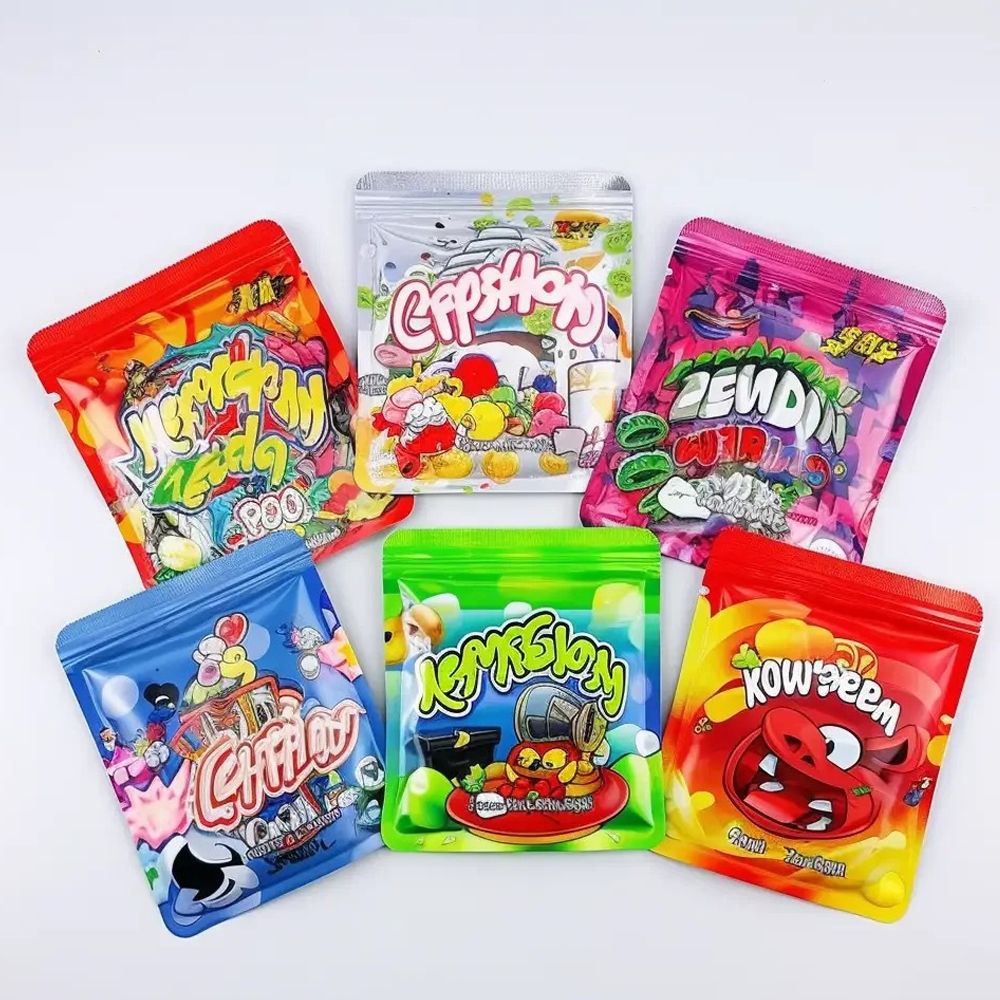 Custom Resealable Food Printed Pouches Fruit Snack Doypack Aluminum Foil Stand Bag With Zipper