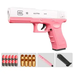 Glock manual shell throwable soft bullet gun 1911 simulation pistol model children's toy