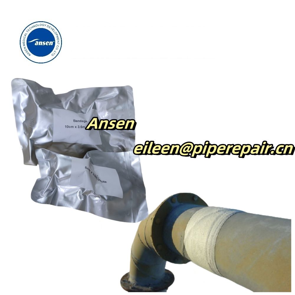 Low MOQ Water Activated Pipe Repair Bandage Quick Wrap Moisture Repair tape for Oil Pipe repair