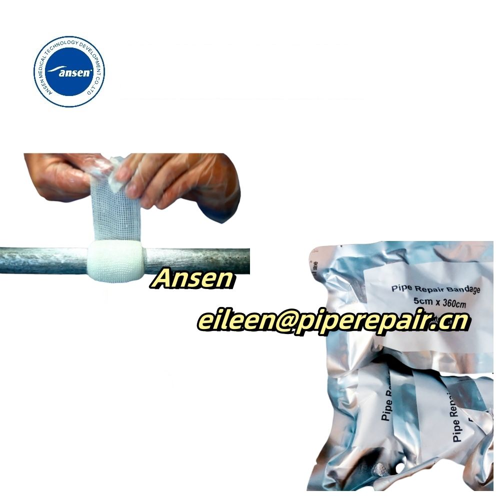 Water Activated Pipe Repair Bandage High Pressure fiberglass fix it tape for Oil Pipe Repair