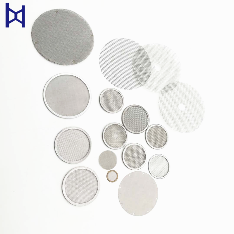 Customized Round Shape 304 316 316L Stainless Steel Woven Wire Mesh Filter Disc