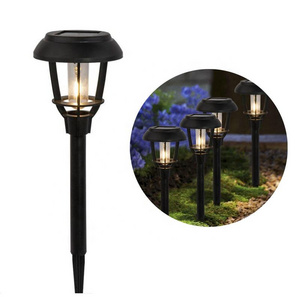 Waterproof Tungsten Edison led path Lamp Solar christmas Garden Light Warm White High Lumen Automatic Outdoor garden lighting