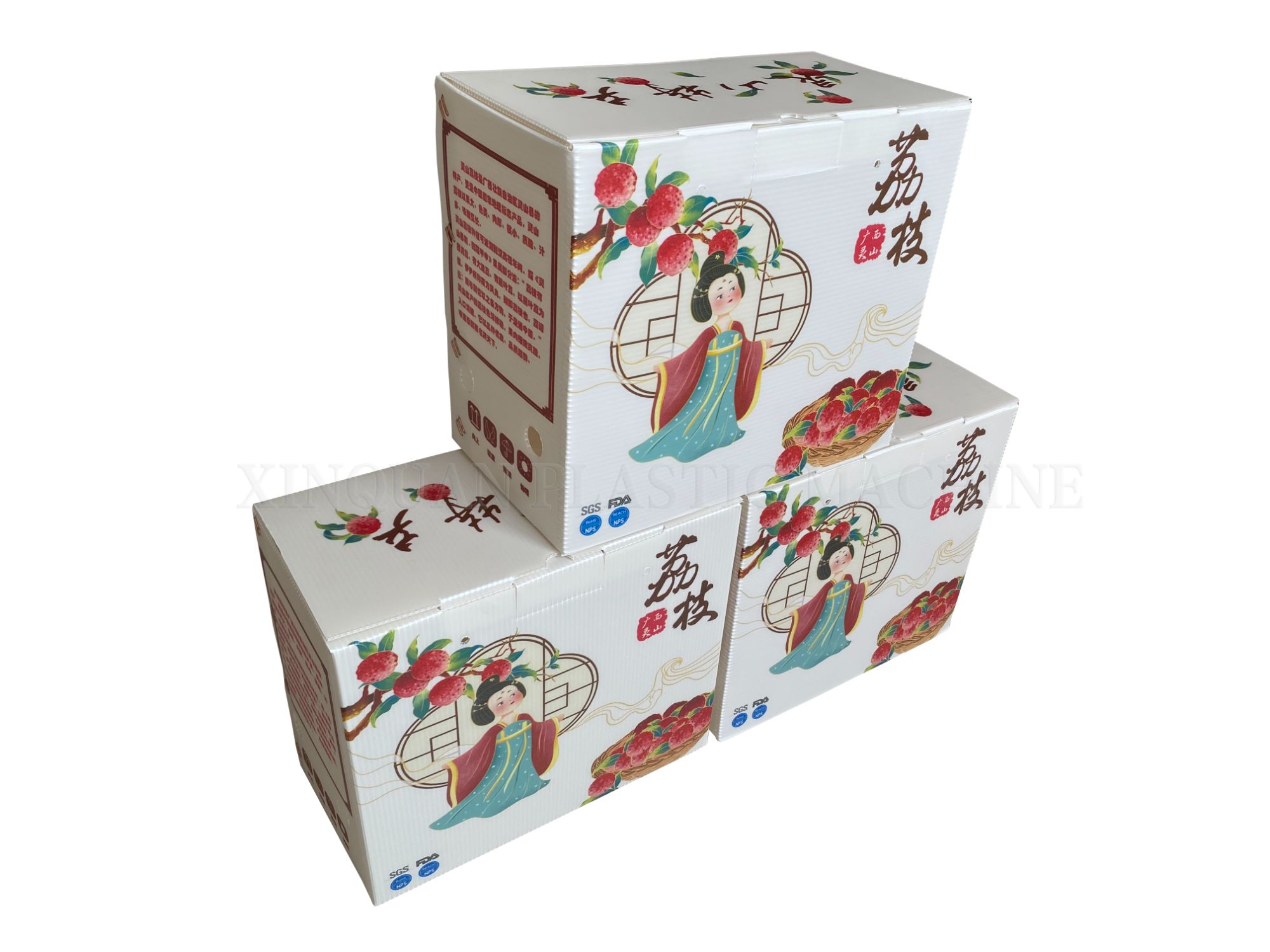 PP hollow board packaging box with hollow spacer board moisture-proof and anti-corrosion reusable packaging box