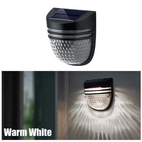 Modern outdoor wall mounted waterproof garden villa fence landscape decoration LED safety solar wall lamp