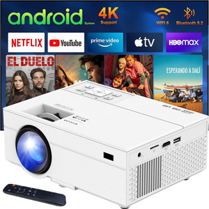 Mini Smart Projector Android TV11,Smart Projector with Wifi and Bluetooth, Portable Home Theater Movie Projector